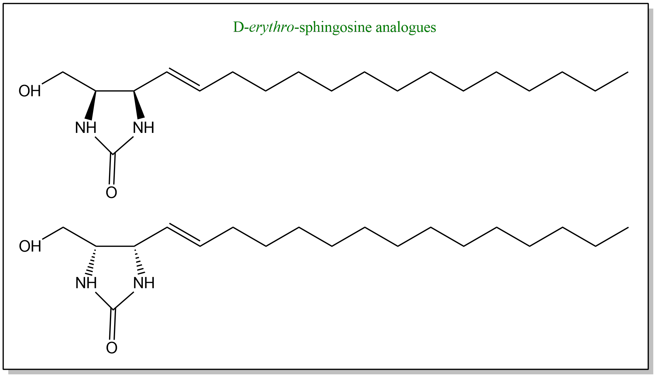 Structures of D-erythro-sphingosine analogues