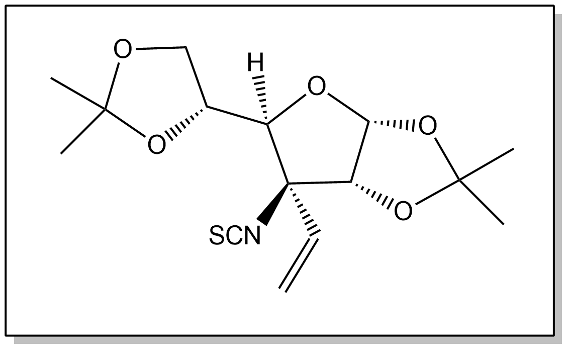 Structure of a sugar isothiocyanate — protected furanose intermediate